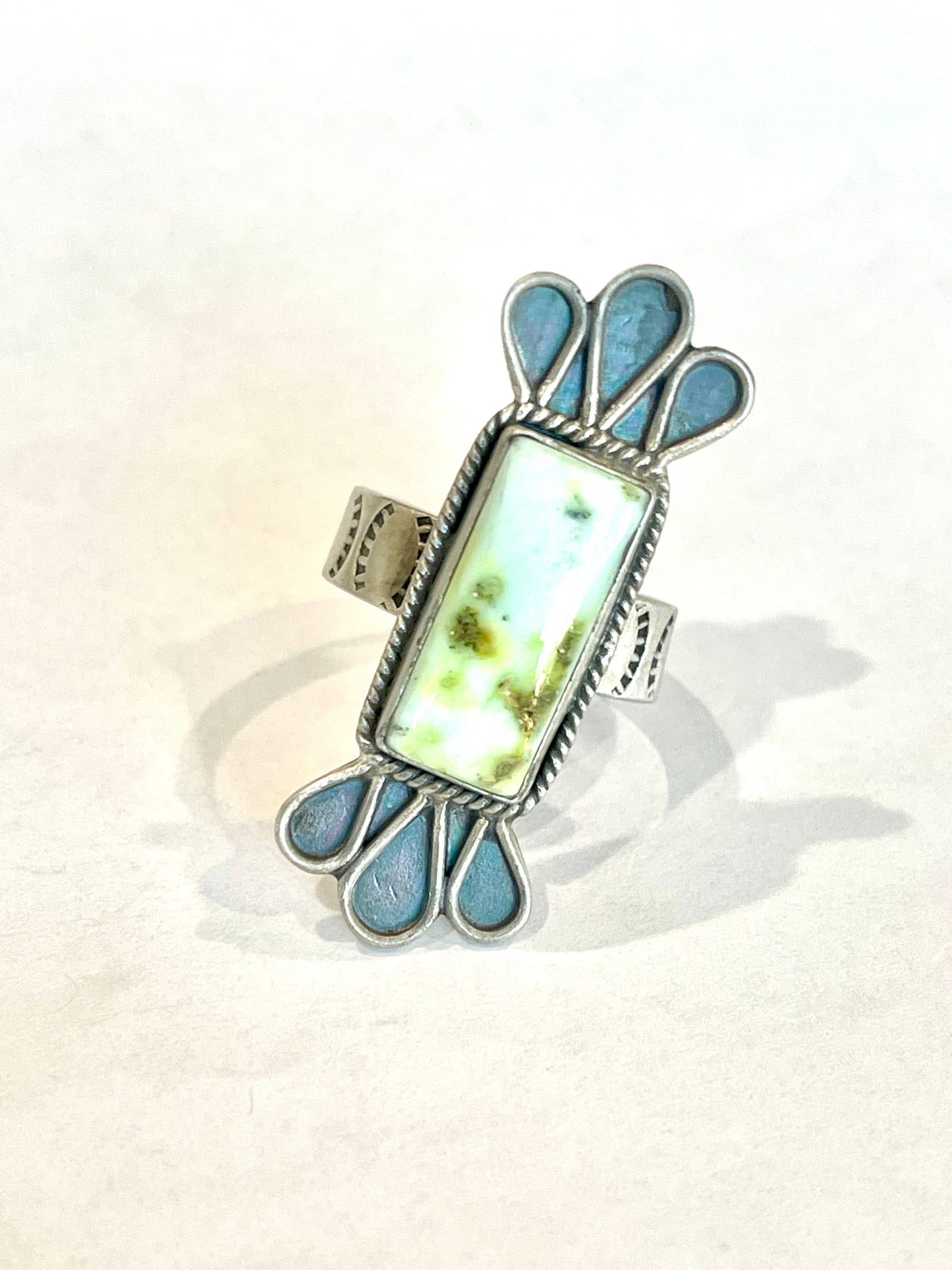 Beautiful Handmade Palomino Turquoise And Sterling Silver Adjustable  Ring