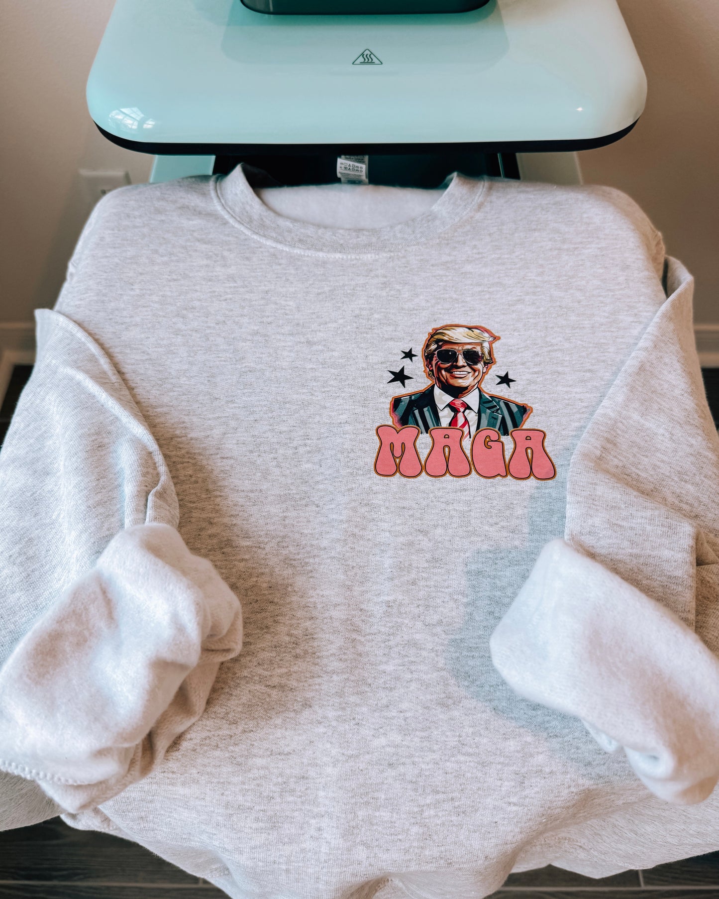 Checkered MAGA 2024 Crewneck