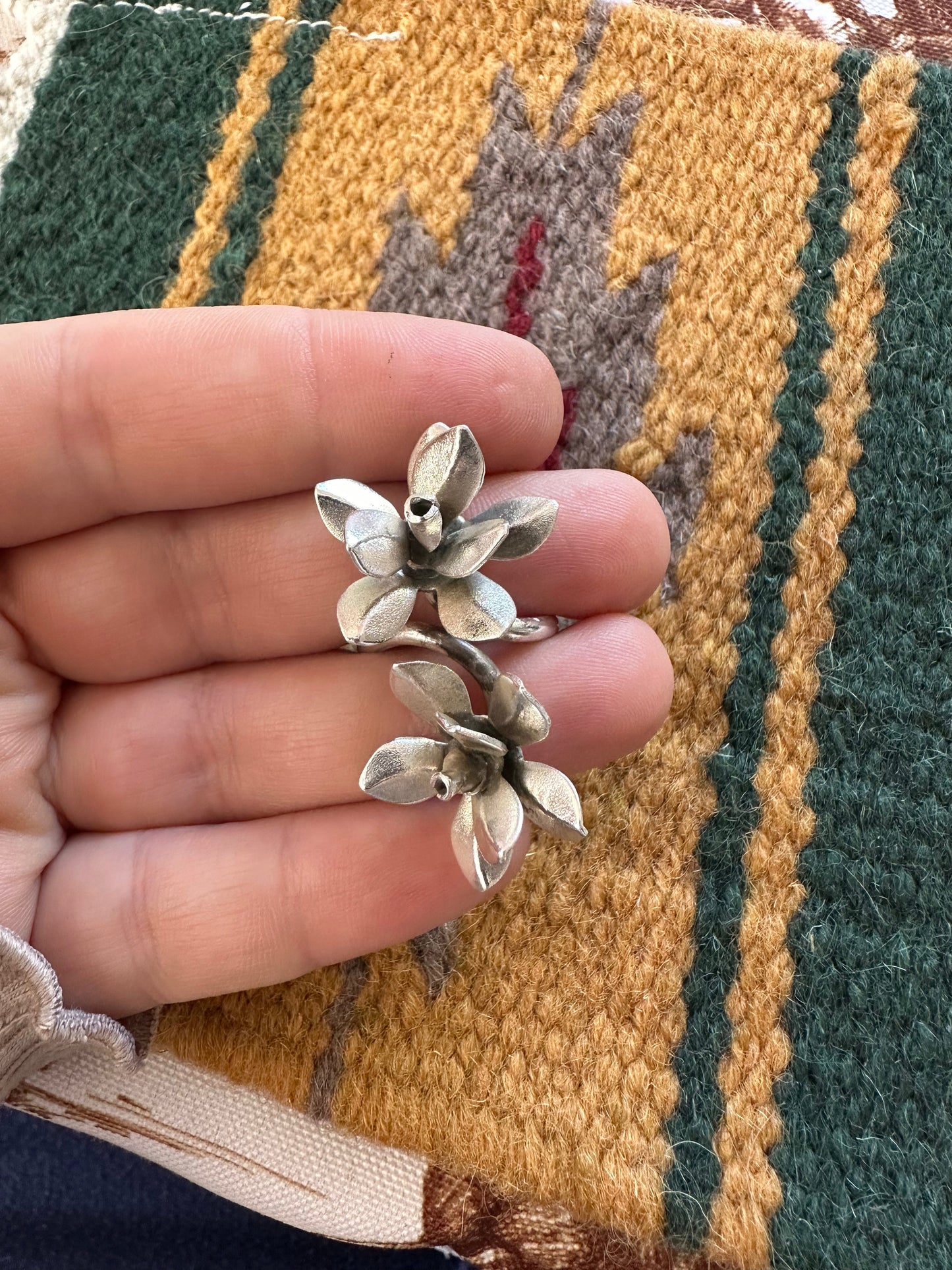 “The Bloom” Handmade Sterling Silver Adjustable Ring